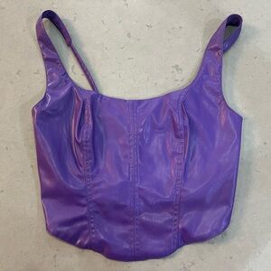 Buddy Love Purple Crop Top